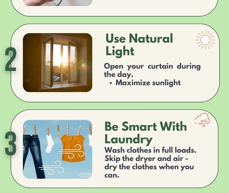 5 STPES ON SAVING ENERGY